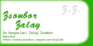 zsombor zalay business card